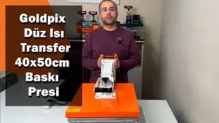 Goldpix Düz Isı Transfer Manuel Baskı Presi - 40x50cm
