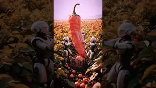 Wow Giant Chili's 🌶️ #shortsfeed #edit #farmrobot #roboticfarm #blender #electronic #short