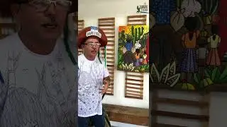 Obra de arte Feita com areia do Rio Capibaribe - Alexandre Louren&ccedil;o