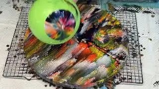 SUPER GORGEOUS EFFECTS NO SILICONE NO FLOETROL  supercells full of form and colour ~ acrylic pouring