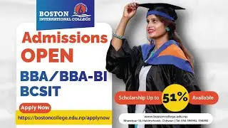 Admission Open @ BBA/BBA-BI/BCSIT