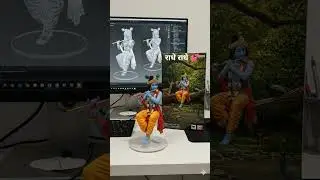 Lord Krishna in 3D &ndash; A Divine Digital Masterpiece! 🎨💫#KrishnaVibes#krishna #lord #shorts