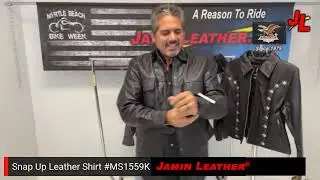 MS1559K - Snap Up Premium Buffalo Leather Shirt