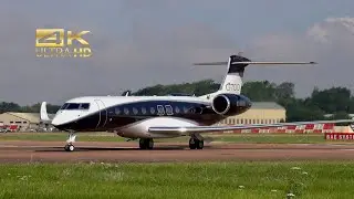 Gulfstream Aerospace G700 N706GD arrival at RAF Fairford RIAT 2024 AirShow