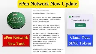 cPen Network New Update | cPen Network New Task | Explain About Buy-Back Strategy in cPen Network