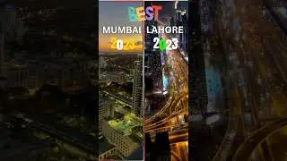 Best City Mumbai vs Lahore #mumbai #vs #lahore #city #2023 #shortvideo