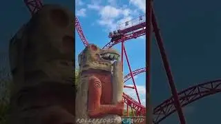 looping Roller Coaster Huracan at Belantis #short #shorts #youtubeshorts