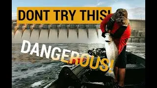 Striper Fishing a Dangerous Spillway - OOW Outdoors