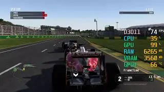 AMD Radeon RX 570 -- AMD Ryzen 5 3400G -- F1 2016 Benchmark