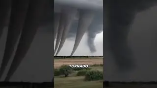 Многовихревые торнадо #шорты