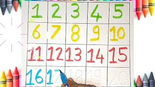 1 to 20 Number || Number Tracing  Worksheets || Math Writing Practice #123 #number