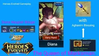 Diana Waspish Stinger Safelaner Is Best Hypercarry. | Heroes Evolved Indonesia.