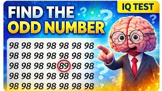 99% Fail This 😲 | Find the Odd Number 89 🧠