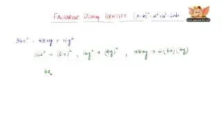 How to factorise using the identity ''(a-b)2 ==a2+b2-2ab