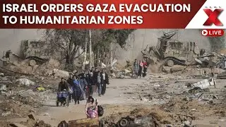 LIVE: Israel orders Gaza residents to evacuate south into designated humanitarian safe zones | Newsx