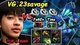 VG 23savage [Drow Ranger] Top1 MMR Wonderkid 11K Carry Skill Play vs Forev Tims  Dota 2 Perspective