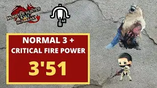 [MHRise Sunbreak] Normal 3 + Crit firepower LBG build -MR Goss Harag