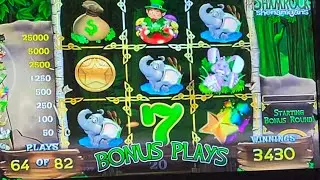 100x Bonus Game Win Free Spins Shamrock Shenanigans PA Skills Slot Machine Big Win