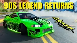 You Can Now Drive THIS 90s JDM LEGEND in Cyberpunk 2077 &ndash; Mitsubishi Eclipse GSX Mod! | REUPLOAD