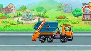 garbage truck simulator 23 | truck cartoon videos | truck games | truck videos