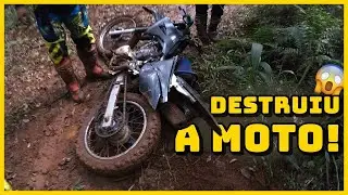 CA&Iacute; NA PRIMEIRA TRILHA DE MOTO COM A BROS!