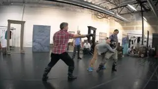 Swordplay in CYRANO at TheatreWorks Silicon Valley