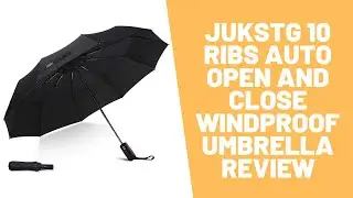 JUKSTG 10 Ribs Auto Open And Close Windproof Umbrella📌, Waterproof Travel Umbrella Review