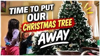 Realistic SAHM Day in the Life | Putting Away Christmas Decor & Resetting for 2026