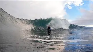 EPIC SHALLOW REEF BOWLS IN TAHITI!! #bodyboarding