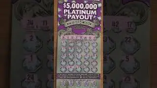 Another Win on 5Million Platinum Payout #calottery #lotto #new #scratch offs #lottery #shorts