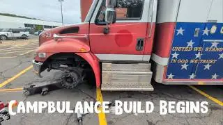 Строительство Campbulance началось! Внесены первые существенные изменения.