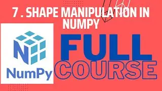 How do you manipulate a NumPy array ?