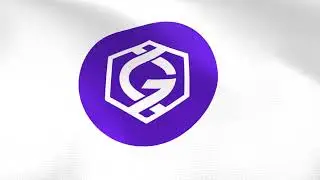 Flag of Gridcoin (GRC) logo waving in the wind - Crypto Flag logo animation