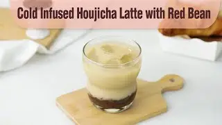 How To Make Cold Infused Houjicha Latte with Red Bean | Infused Tea | UFC Velvet Oat Milk