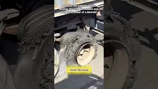 Truck Tire Blowout.