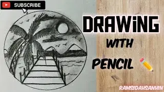how to draw scenery with pencil step by step with @RAMSIDAH_SANHIN