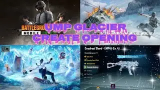 BGMI Crystal Bloom Ump Glacier Create Opening video in ( Winter ) ❄️❄️❄️