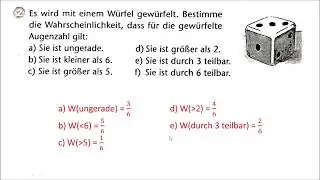 Wahrscheinlichkeitsrechnung R10 Übungsaufgaben 1