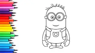 How To Draw Minions | Minions Drawing, Painting & Coloring For Kids and Toddlers_ Kids Art