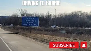 Driving to Barrie, Central Ontario Canada 4k HD