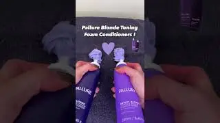 Pallure Bright Blonde or Ash Blonde Toning Foam Conditioner? 💜💙