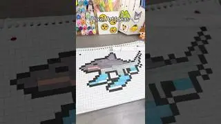 🦈👟Pixel Art Ideas!? !Tralalero tralala! #tralalerotralala #pixel #pixelart #pixelartideas #art