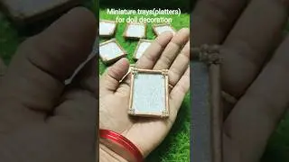 Miniature trays (platters) for doll decoration #functions #pooja #miniatureplates.#platters #trays