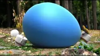 Blue Balloon Inflation and squish