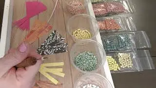 Paper bead sizes and shapes for morse code bracelet