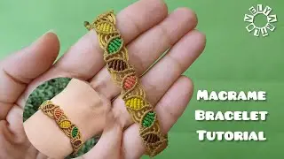 🍂top 1 fall Bracelet 🍂step by step macrame Bracelet Tutorial 🍂 🍂🍂🍂for beginners🍂 lovelyart 🩷