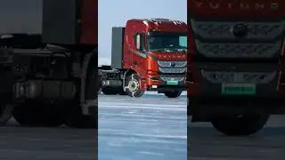 Test Heavy Duty Electric Trucks in Snow! #testdrive #truck #heavydutytrucks #evtruck #electrictruck