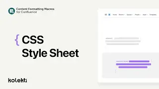 CSS Style Sheet Macro for Confluence Data Centre/Server | Mosaic: Content Formatting Macros