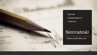 Sentralm&aring;l - Frekvenstabell