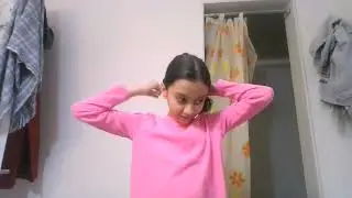 cute flower claw clip hairstyle